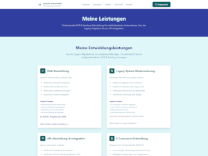 Neue Website d-schwenker.de Leistungsseite